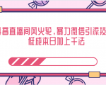 抖音直播间风火轮，暴力微信引流技术，低成本日加上千法-升阶有道