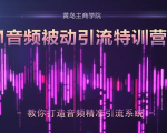 黄岛主·FM音频引流特训营2.0：独家引流模式，单账号50W+播放量，轻松变现-升阶有道