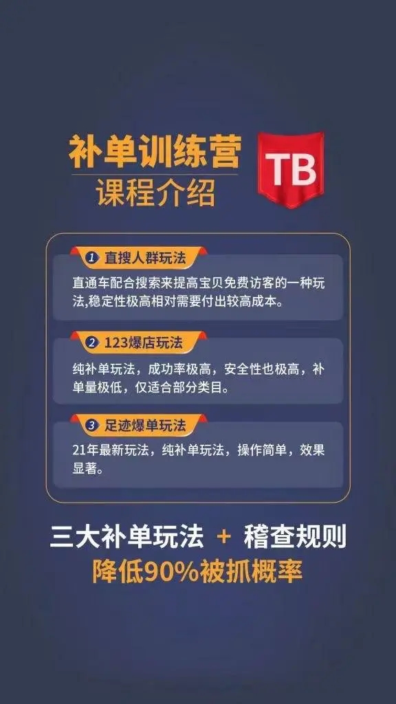 数据蛇淘宝2021最新三大补单玩法+稽查规则，降低90%被抓概率-升阶有道