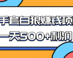 某团队收费项目：空手套白狼，一天500+利润，人人可做-升阶有道