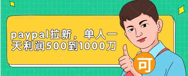 Paypal拉新赚美刀项目，单人一天利润500-1000刀【视频课程】-升阶有道