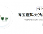龟课·淘宝虚拟无货源电商5期,全程直播 现场实操,一步步教你轻松实现躺赚-升阶有道