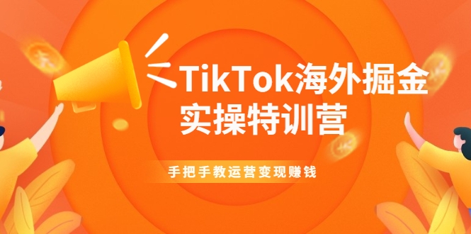 TikTok海外掘金实操特训营：手把手教运营变现赚钱-升阶有道