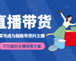 3天从菜鸟成为超级带货抖主播,千万级抖主播培育方案(价值980元)-升阶有道