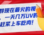 淘宝店群现在最火的视频玩法,一天几万UV的玩法,赶紧上车吃肉-升阶有道
