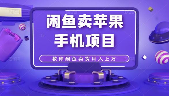 闲鱼卖苹果手机项目，教你闲鱼卖货月入上万-升阶有道