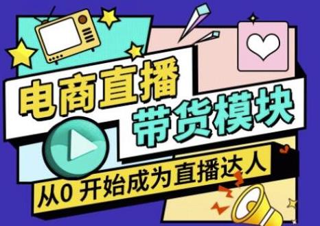 大鹏·电商直播带货课，系统学习直播带货各环节技巧和套路-升阶有道