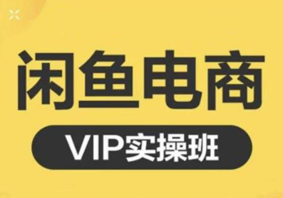 鱼客·闲鱼电商零基础入门到进阶VIP实战课程，帮助你掌握闲鱼电商所需的各项技能-升阶有道