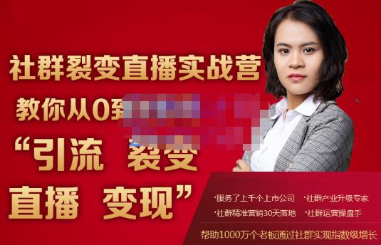 蚂蚁社群电商·社群裂变直播实战营，教你从0到1实现引流、裂变、直播、变现-升阶有道