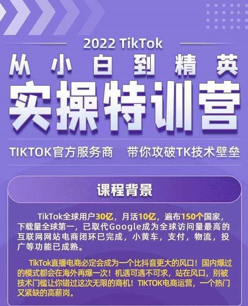 Seven漆·2022Tiktok从小白到精英实操特训营，带你掌握Tiktok账号运营-升阶有道