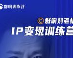 群响刘老板·IP变现训练营第6期：教你搞流量新姿势，IP打造获客私域经营-升阶有道
