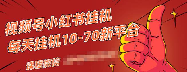 视频号小红书抖音挂机项目，小白无脑操作，按照要求来，单号每天几十米-升阶有道