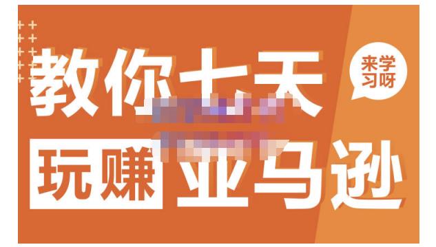 晟尧跨境·教你七天玩赚亚马逊，教你轻松玩赚亚马逊，适合小白学习-升阶有道