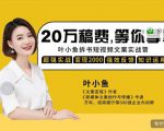 叶小鱼21天短视频文案拆书营,学完轻松搞定各类书单短视频文案-升阶有道