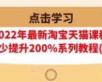 樊剑2022年最新淘宝天猫课程-转化率至少提升200%系列教程(高级)-升阶有道