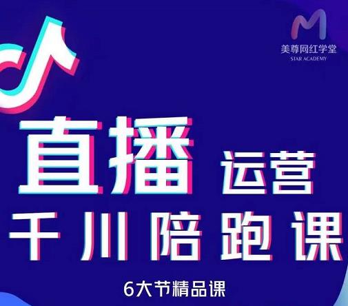 美尊-抖音直播运营千川系统课：直播​运营规划、起号、主播培养、千川投放等-升阶有道