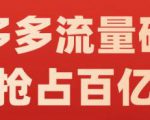 阿杰·拼多多流量破局:如何打黑标,爆款的思路,拼多多流量框架,快速抢占百亿流量-升阶有道