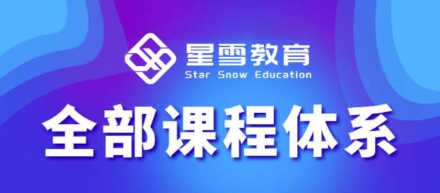 星雪教育淘系高级班，更全的运营提升方案，零基础由浅入深，店铺最新玩法-升阶有道
