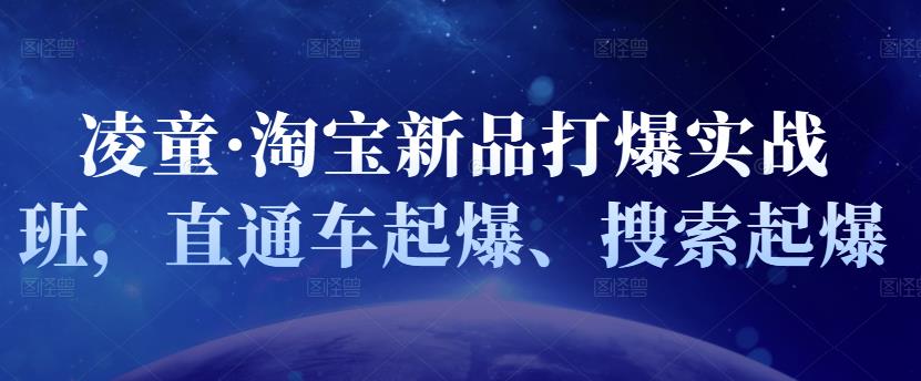 凌童·淘宝新品打爆实战班，直通车起爆、搜索起爆-升阶有道