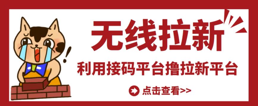 最新接码无限拉新项目，利用接码平台赚拉新平台差价，轻松日赚500+-升阶有道