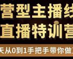 直播电商运营型主播特训营,0基础15天手把手带你做直播带货-升阶有道