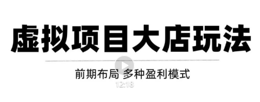 虚拟项目月入几万大店玩法分享，多店操作利润倍增（快速起店盈利）-升阶有道
