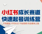 小红书成长赛道快速起号训练营,不露脸不写长文不拍视频,0粉丝冷启动变现之路-升阶有道