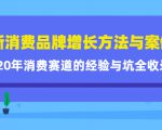 新消费品牌增长方法与案例精华课：20年消费赛道的经验与坑全收录-升阶有道