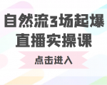自然流3场起爆直播实操课 双标签交互拉号实战系统课-升阶有道