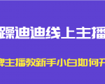 暴躁迪迪线上主播课，金牌主播教新手小白如何开播-升阶有道