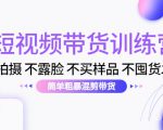 短视频带货训练营:不拍摄 不露脸 不买样品 不囤货发货 简单粗暴混剪带货(第三期)-升阶有道