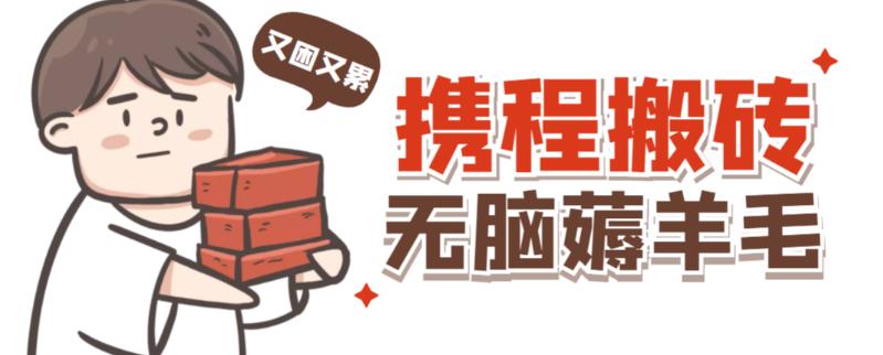 携程最新无脑薅羊毛低保玩法，后期稳定一天几十的收益，可多号放大收益-升阶有道