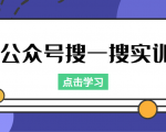 公众号搜一搜实训,收录与恢复收录、 排名优化黑科技,附送工具(价值998元)-升阶有道