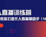 无人直播训练营：手把手教您打造无人直播操盘手（16节课时）-升阶有道