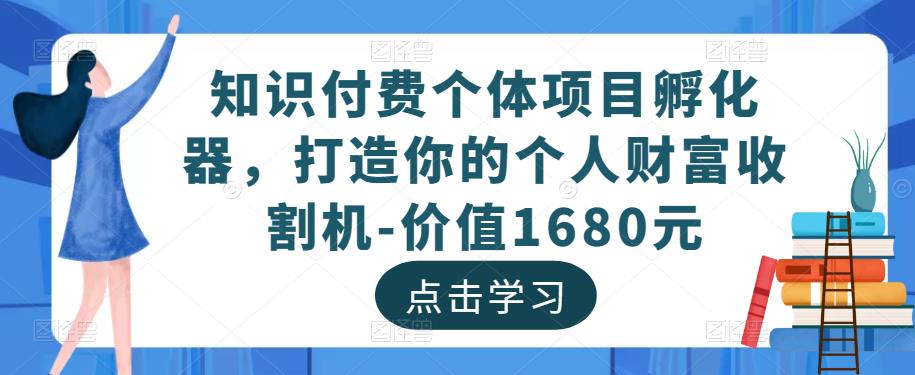 知识付费个体项目孵化器，打造你的个人财富收割机-价值1680元-升阶有道