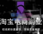 蓝Sir派·淘宝短视频快速起店，替代传统搜索方式，学会做一个不一样的淘宝店-升阶有道