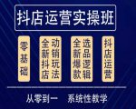 他创传媒·抖音小店系统运营实操课，从零到一系统性教学，抖店日出千单保姆级讲解-升阶有道