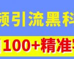 视频引流黑科技玩法，不花钱推广，视频播放量达到100万+，每日100+精准客源-升阶有道