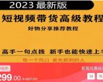 2023短视频好物分享带货，好物带货高级教程，高手一句点拨，新手也能快速上手-升阶有道