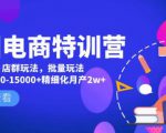 美团电商特训营:美团·店群玩法,无脑铺货月产出6000-15000+精细化月产2w+-升阶有道