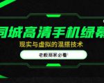 同城高清手机绿幕，直播间现实与虚拟的混搭技术，老板商家必看！-升阶有道
