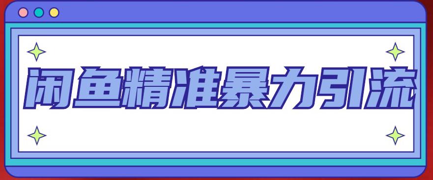 闲鱼精准暴力引流全系列课程，每天被动精准引流100+粉丝-升阶有道