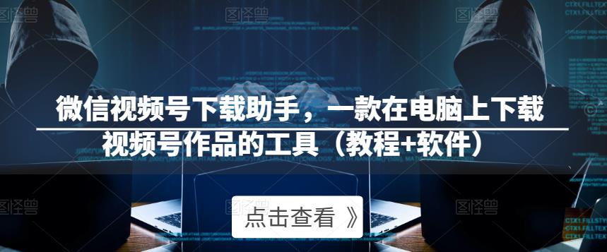 微信视频号下载助手，一款在电脑上下载视频号作品的工具（教程+软件）-升阶有道