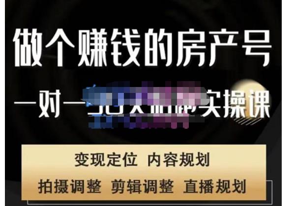 刘广标·同城房产号线上陪跑课，拍摄、剪辑、写文案、直播，做一个具有潜力价值的房产号-升阶有道