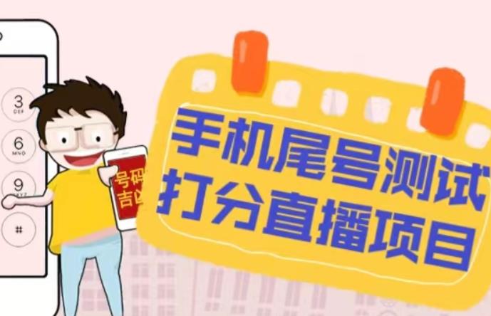 最新抖音爆火的手机尾号测试打分无人直播项目，轻松日赚几百+【打分脚本+详细教程】-升阶有道
