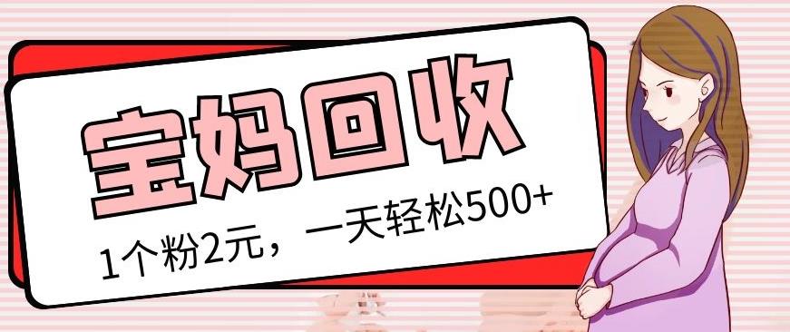 最新宝妈粉回收变现计划及胎教音乐高端变现玩法全套教程！（非老玩法）-升阶有道