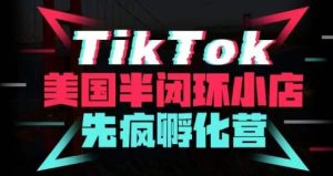 疯人院·TikTok美国半闭环小店孵化营，抢占TikTok美国蓝海市场，开店、运营、带货、投流全实操-升阶有道