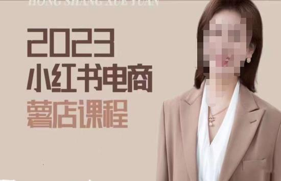 2023小红书电商课，新手小白从0~1玩转小红书薯店电商-升阶有道