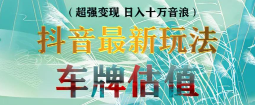 抖音最新无人直播变现直播车牌估值玩法项目，轻松日赚几百+【详细玩法教程】-升阶有道