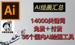 AI绘画汇总14000关键词+35个国内AI绘画工具(兔费+付费)头像壁纸不用愁-升阶有道